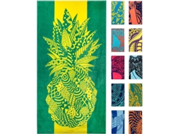 Nova Line toalha de Praia Tropical Azul, Design Único, Extra Grande, Ideal para Crianças e Adultos