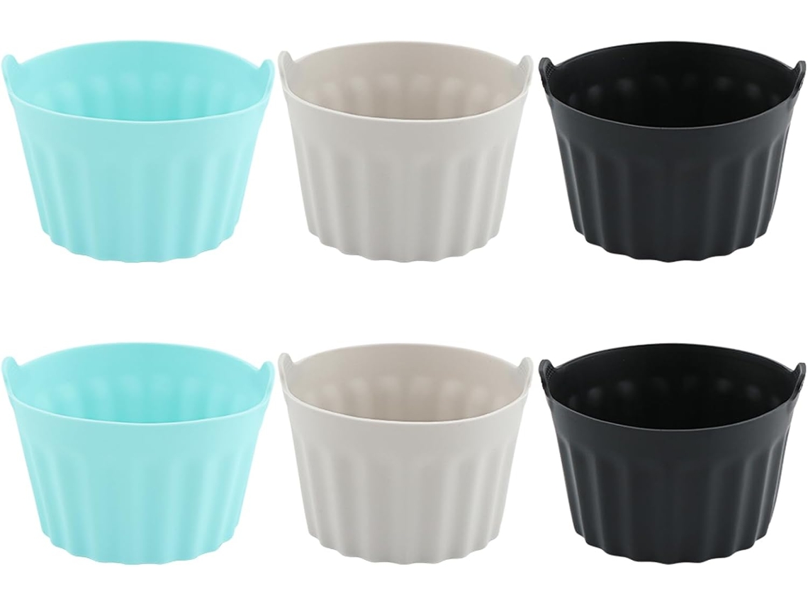 Silicone Ramekins para Air Fryer, 6 Pcs ZYBLSSBB