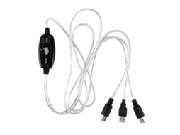 Cabo adaptador conversor MIDI de entrada/saída USB para PC para teclado musical Slowmoose