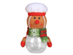 Jarra Para Doces De Natal Com Papai Noel E Elfo Armazenamento Decorativo Presente Para Crianças 1 Unidad Pan De Gengibre