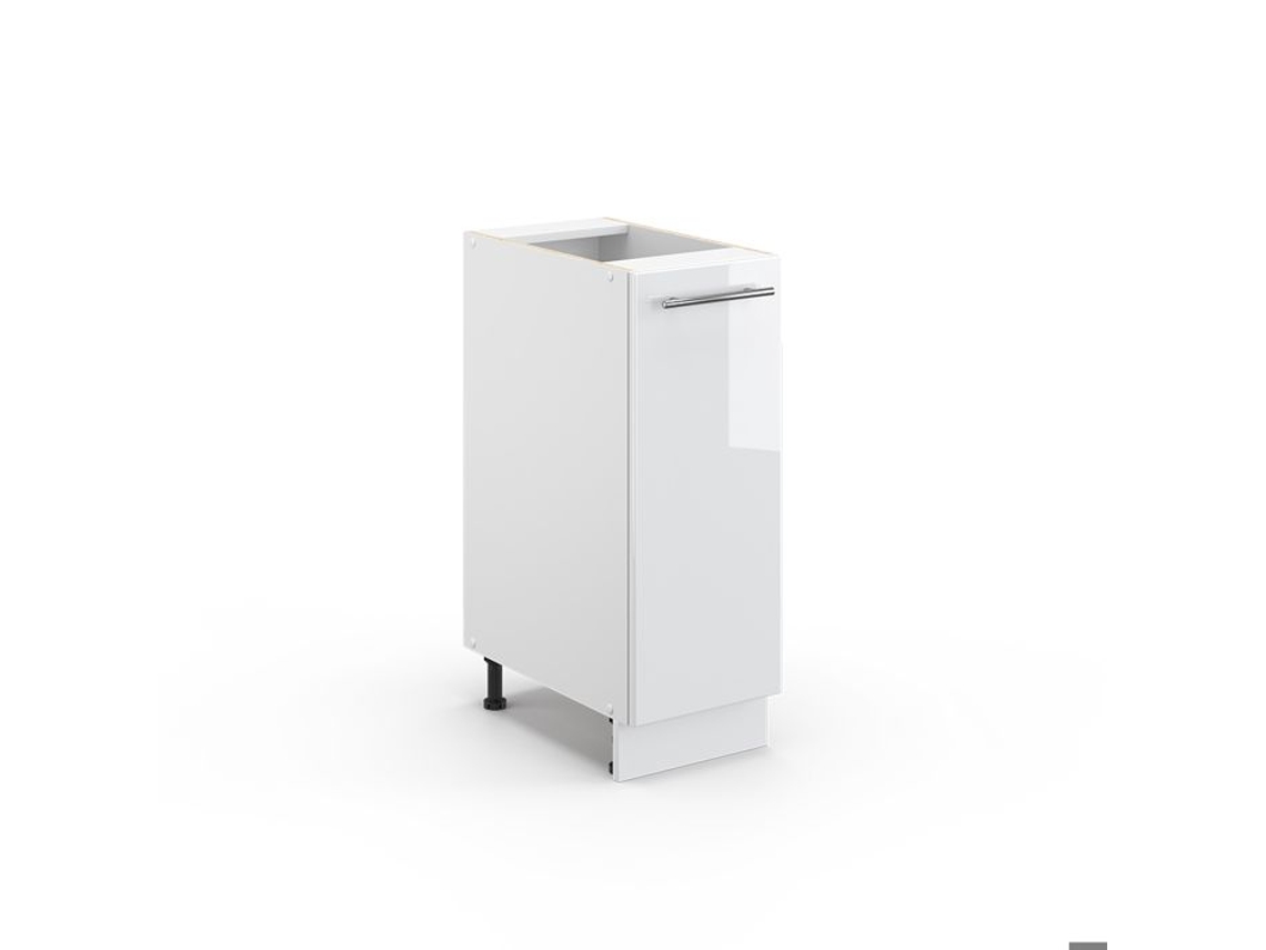 Móvel De Cozinha Fame Line, 30cm Sem Pt, Branco Alta Brilho, Branco, Vicco