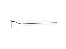 Toldo Retrátil Automático Com Led Branco Vidaxl (500 X 350 Cm)