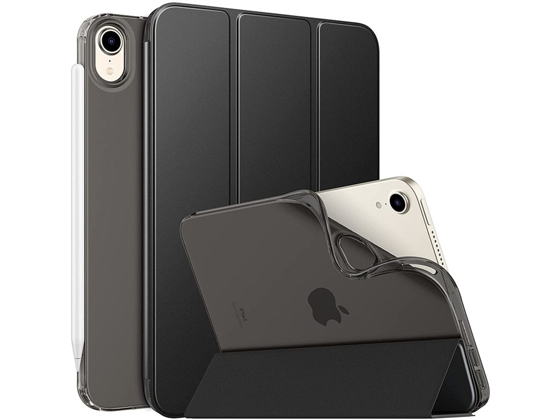 Lurelia Capa Protetora Para Ipad 9ª 2021 / Ipad 8ª 2020 / Ipad 7ª 2019 Preta (10,2 Polegadas), Anti-queda, Suporte Dobrável