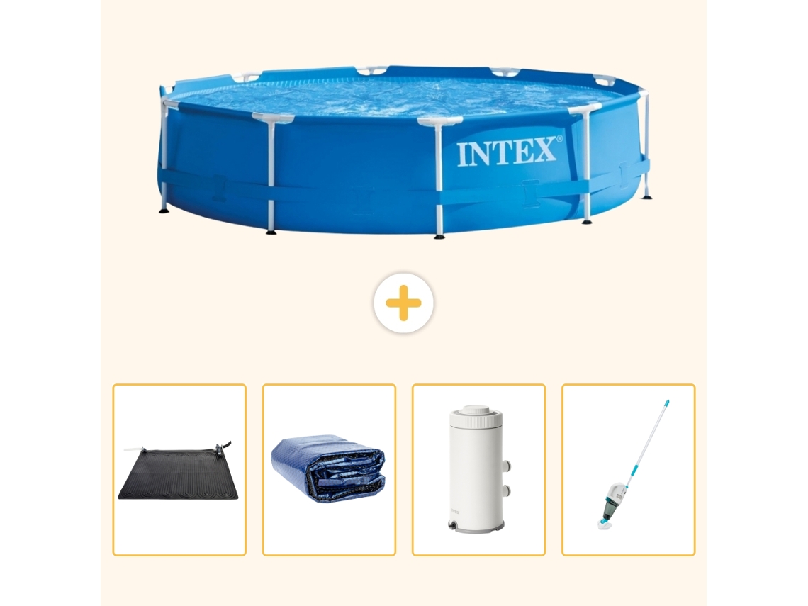 Intex Piscina Com Estrutura Redonda - 366x76 Cm - 5-peças S78