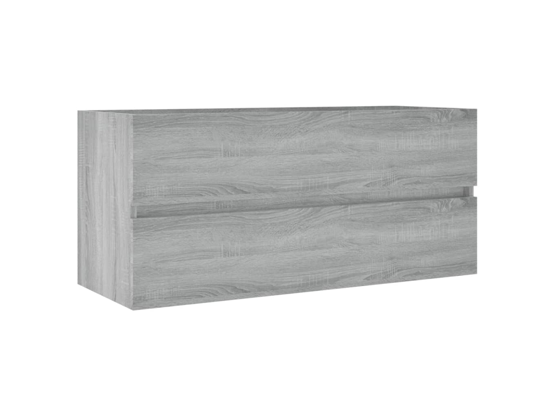 Sink Cabinet, Sink Cabinets Vidaxl Cinzeto Madeira Processada (100 X 38.5 X 45 Cm)