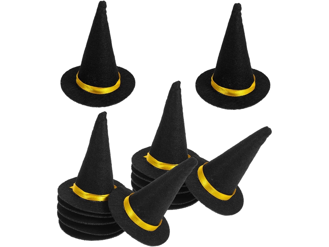 Conjunto de 14 Mini Chapéus de Bruxa Infantil CHABERLU