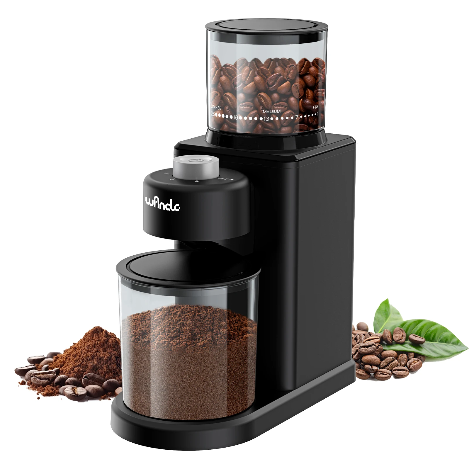 Moedor De Café Elétrico Cônico (220v) Com 25 Velocidades De Moagem