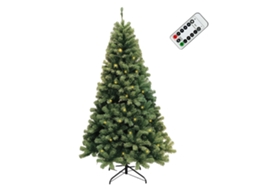 Árvore De Natal, Pré-iluminada Com 250 Luzes Led, 2,1 M De Aparência Natural, Verde-a, 210cm