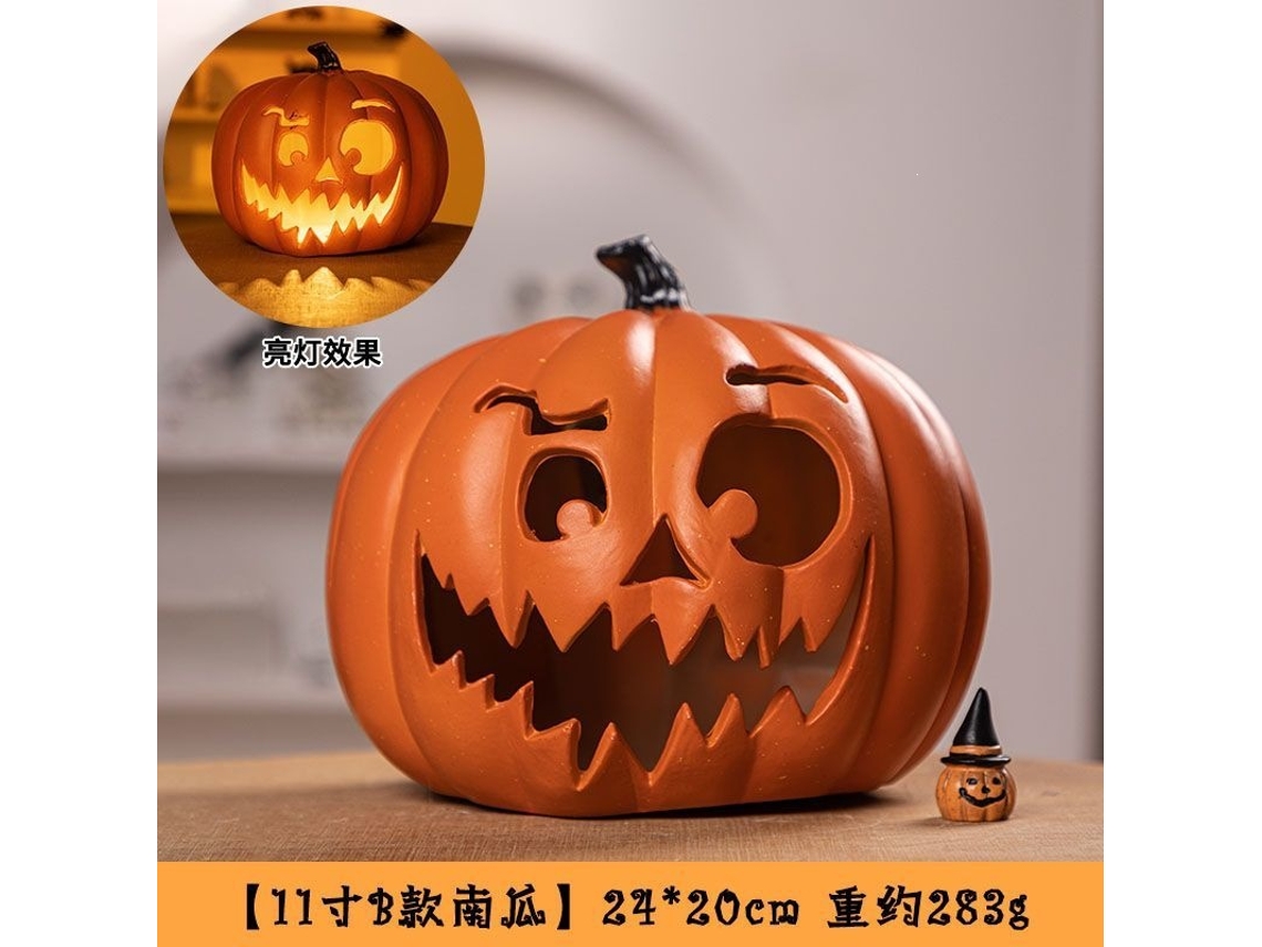 Laxiscreed Abóbora Luminescente De 11 Polegadas Para Decoração De Halloween E Festas Infantis