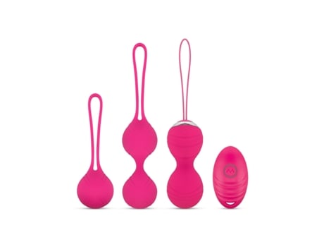 Conjunto de bola Kegel com controle remoto rosa EASYTOYS ONLINE ONLY