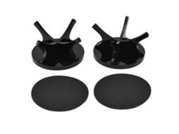 Conjunto de 2 porta bolas de golfe em acrílico com alta estabilidade para baseball, tênis, softbol | S/MARCA