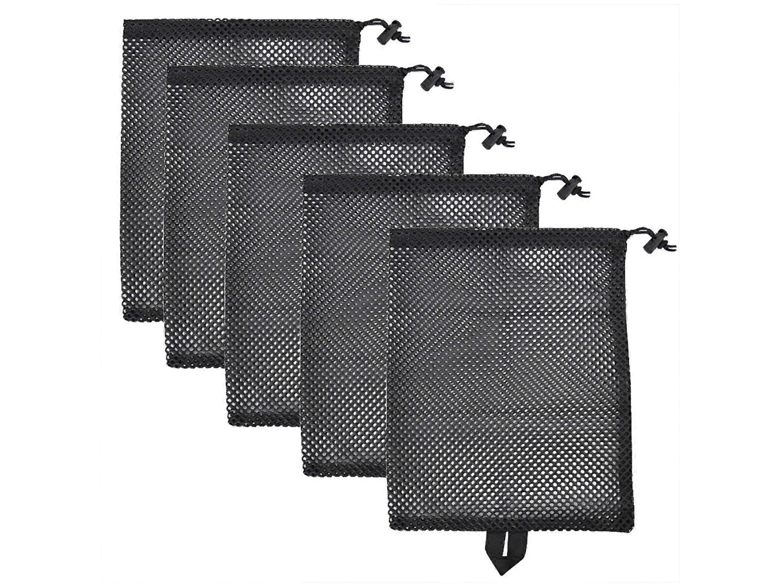 Sacolas de Compras Reutilizáveis, Sacola Dobrável de Malha para Armazenar Frutas e Vegetais, Pacote com 5 Unidades. GOKOCO