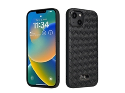Capa Traseira Com Textura De Couro Para Iphone 14