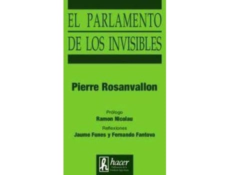 Livro El Parlamento De Los Invisibles de Pierre Rosanvallon (Espanhol)