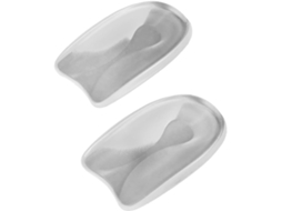 Almofadas De Gel Para O Calcanhar, Almofada Para Fascite Plantar, Antiderrapantes, Em Gel Prateado, Para Alívio Da Dor