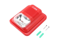 Alarme De Incêndio Sonoro Visual 12v 24v Led Sirene Alto Volume