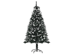 Árvore De Natal 150 Cm De Automática Com 378 Ramos 41 Decorações Suporte Em Aço Base Dobrável E Removível Para Sala Verde
