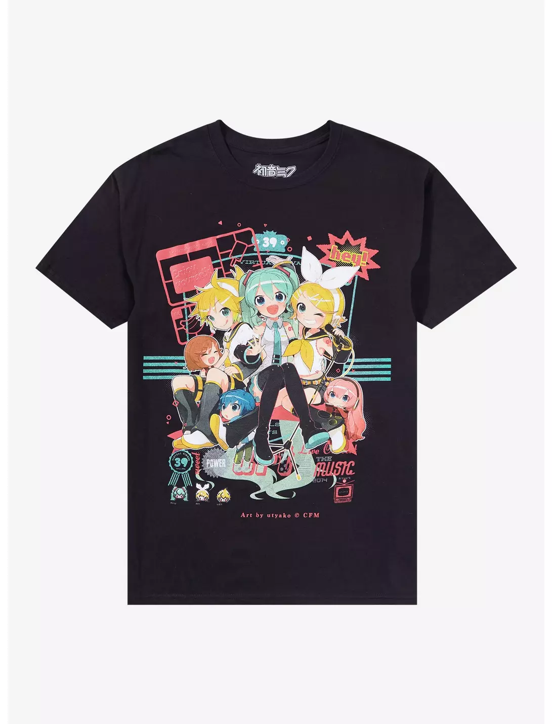 Hatsune Miku Friends Group T shirt Unisex Adults Size:m ROCKINSTONE