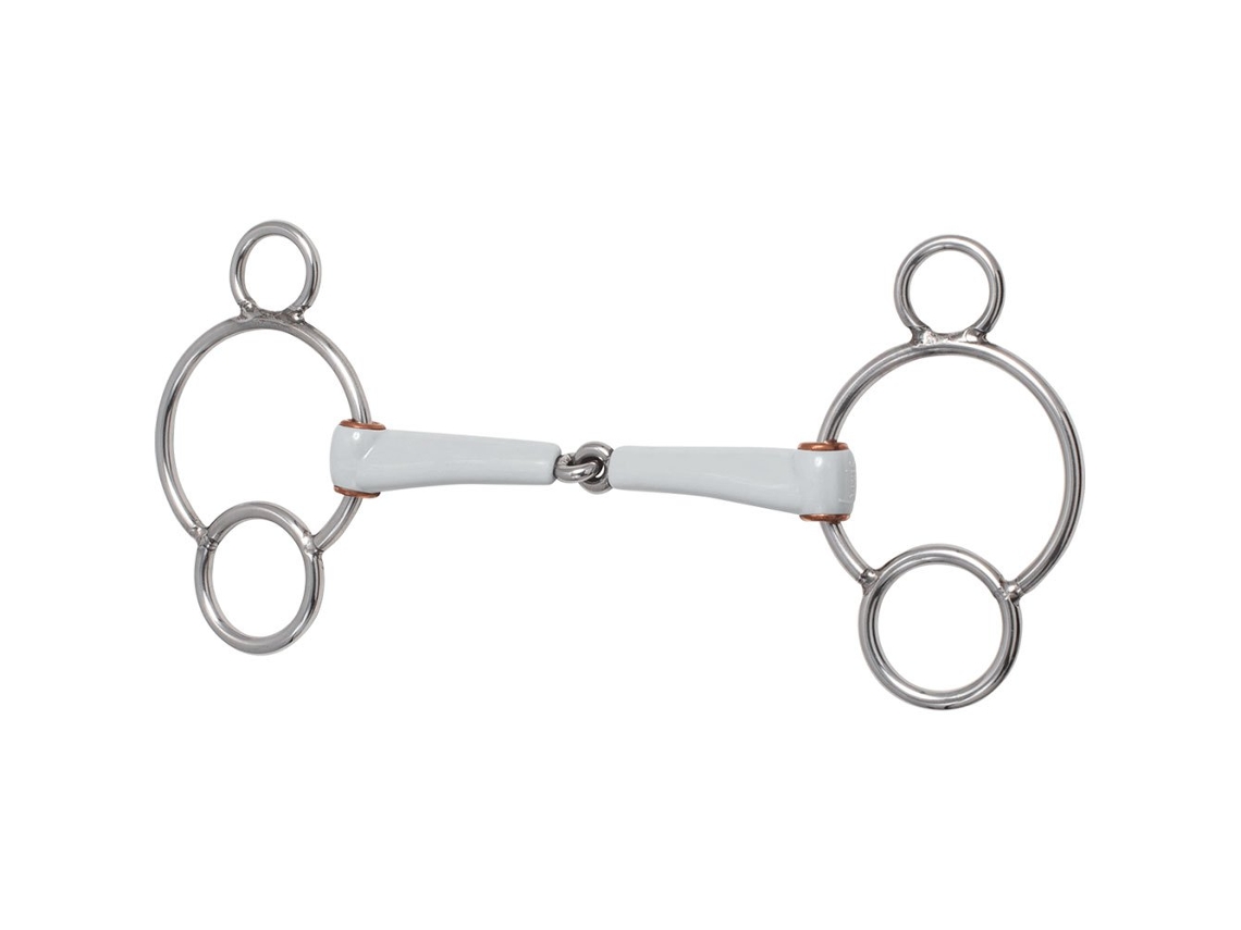 Snaffle Articulado 3 Single Prateado 135 Mmberis