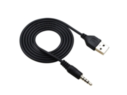 Cabo De Dados E Carregamento Usb 2 0 Macho Com Conector Aux 3, 5mm Para Mp3 Mp4