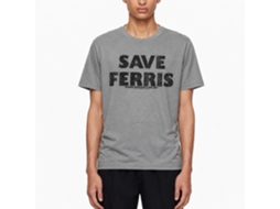 Rockinstone Ferris Bueller's Day Off Save Ferris Heather Graphite Adult T-shirt Size:xl