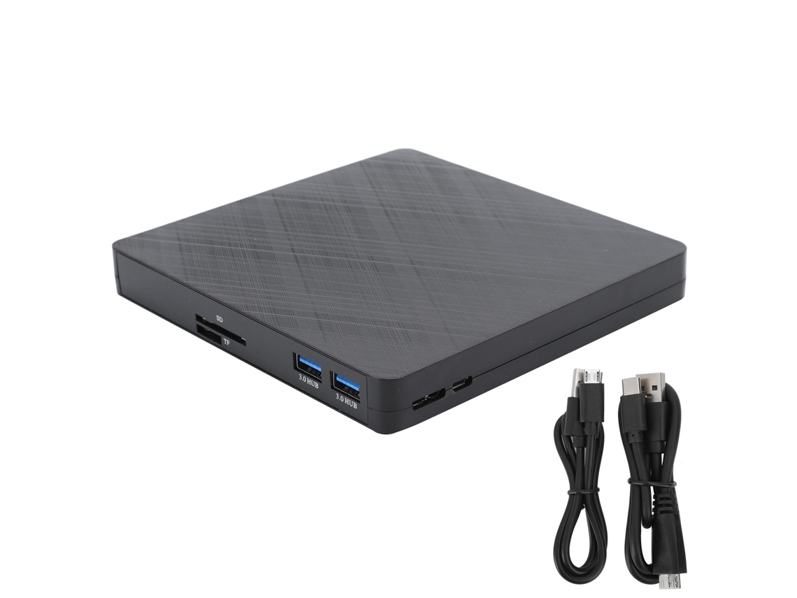 Lurelia Leitor Dvd Externo Usb 3.0, Unidade Cd/dvd Portátil De Baixo Ruído Para Laptop E Pc