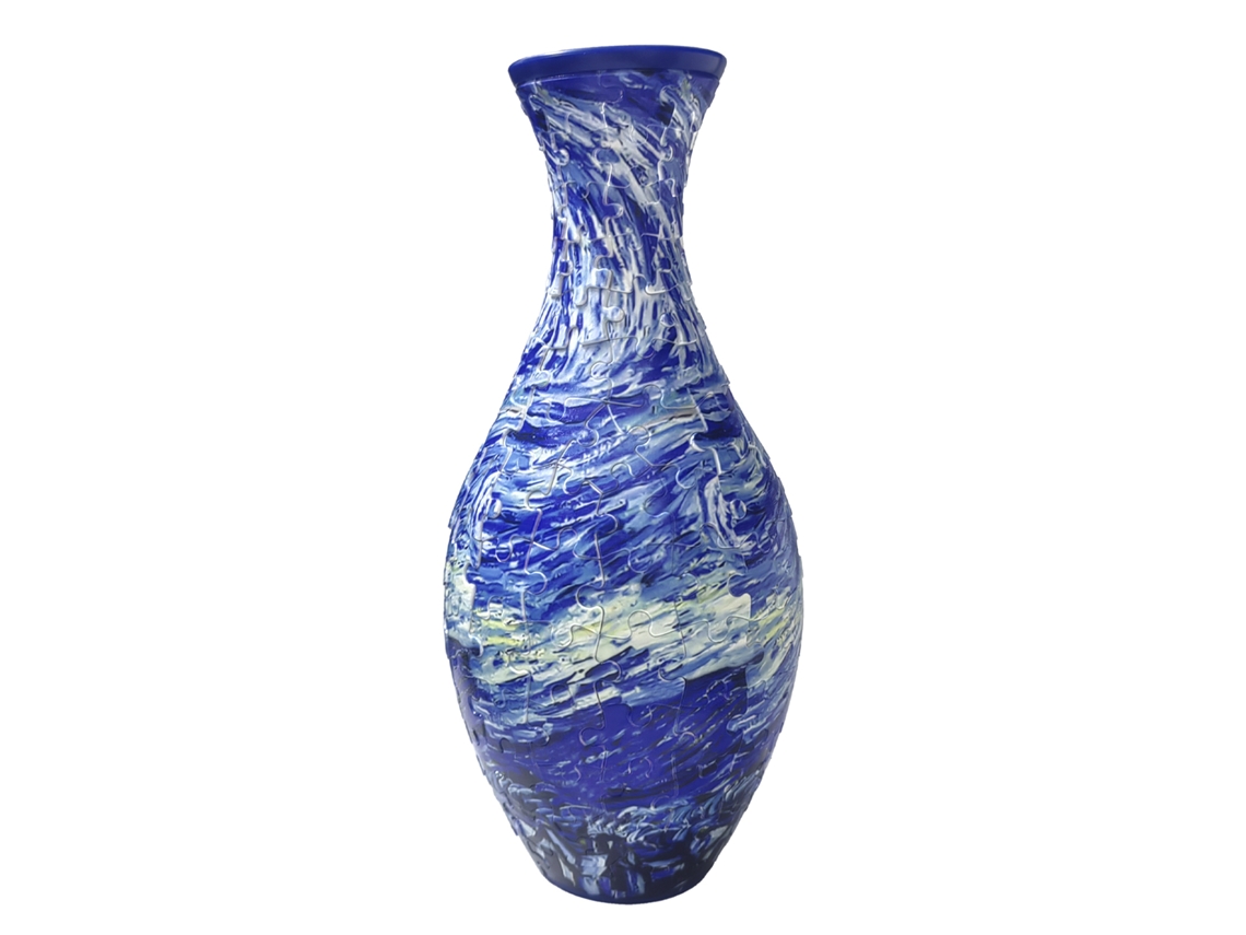 Quebra-cabeça 3d Em Abs, 160 Peças - Formato Tradicional De Vaso, Dimensões 11x11x25 Cm
