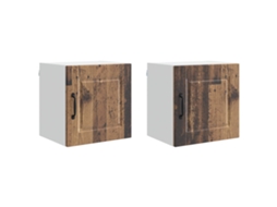 Conjunto de 2 Armários de Cozinha Madeira Antiga com 40x31x40 cm MAISON EXCLUSIVE