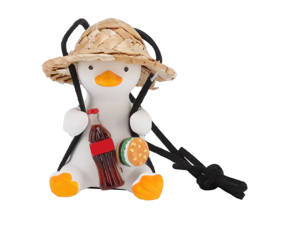 Primerox pingente de Pato Balançante para Carro Decorativo Cute com Aromaterapia para Espelho Retrovisor