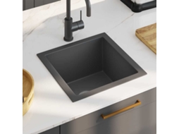 Vidaxl Lava-louça De Cozinha Artesanal Aço Inoxidável Preto
