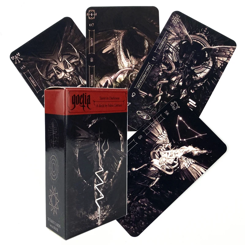 Novo Jogo de Cartas de Tarô Goetia Dark Tarot. MDUG