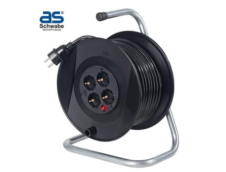Enrolador Fio Electrico de 25 m As Schwabe 230V/16A