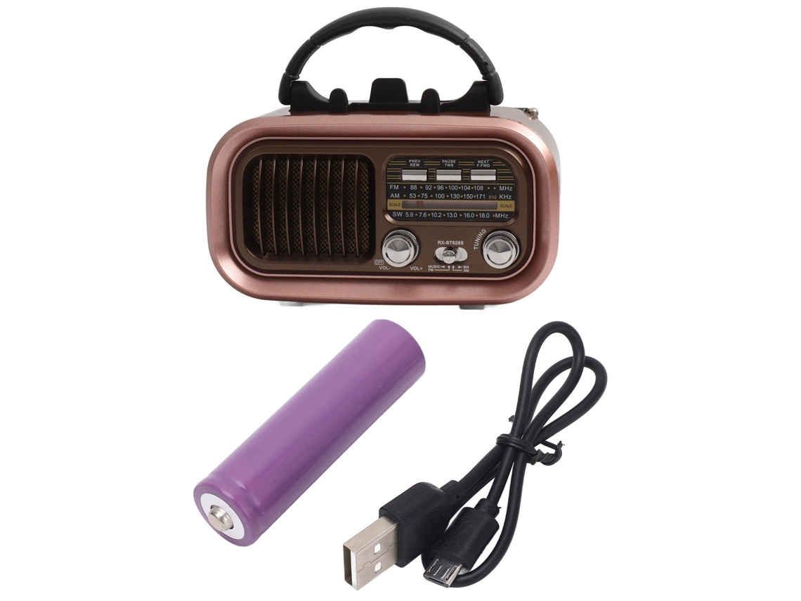Radio Bluetooth Vintage LAXISCREED Am Fm Portátil