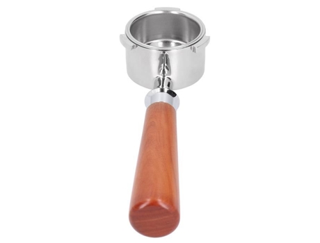 Sonew Suporte para filtro de café sem fundo para Delonghi Aço inoxidável e madeira