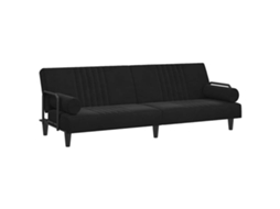 Sofa Bed, Sofa Beds Vidaxl Preto Veludo (n/a)