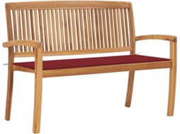 Garden Bench, Garden Benches Vidaxl Vermelho Teca (120 Cm)