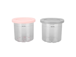 Copo de Sorvete LAXISCREED 600ml 2pcs Cinza e Rosa