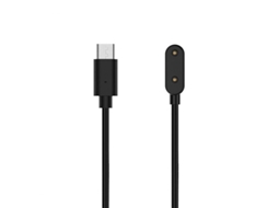 Cabo Carregador Magnético Usb-c Preto, Compatível Smartwatch Com Proteção