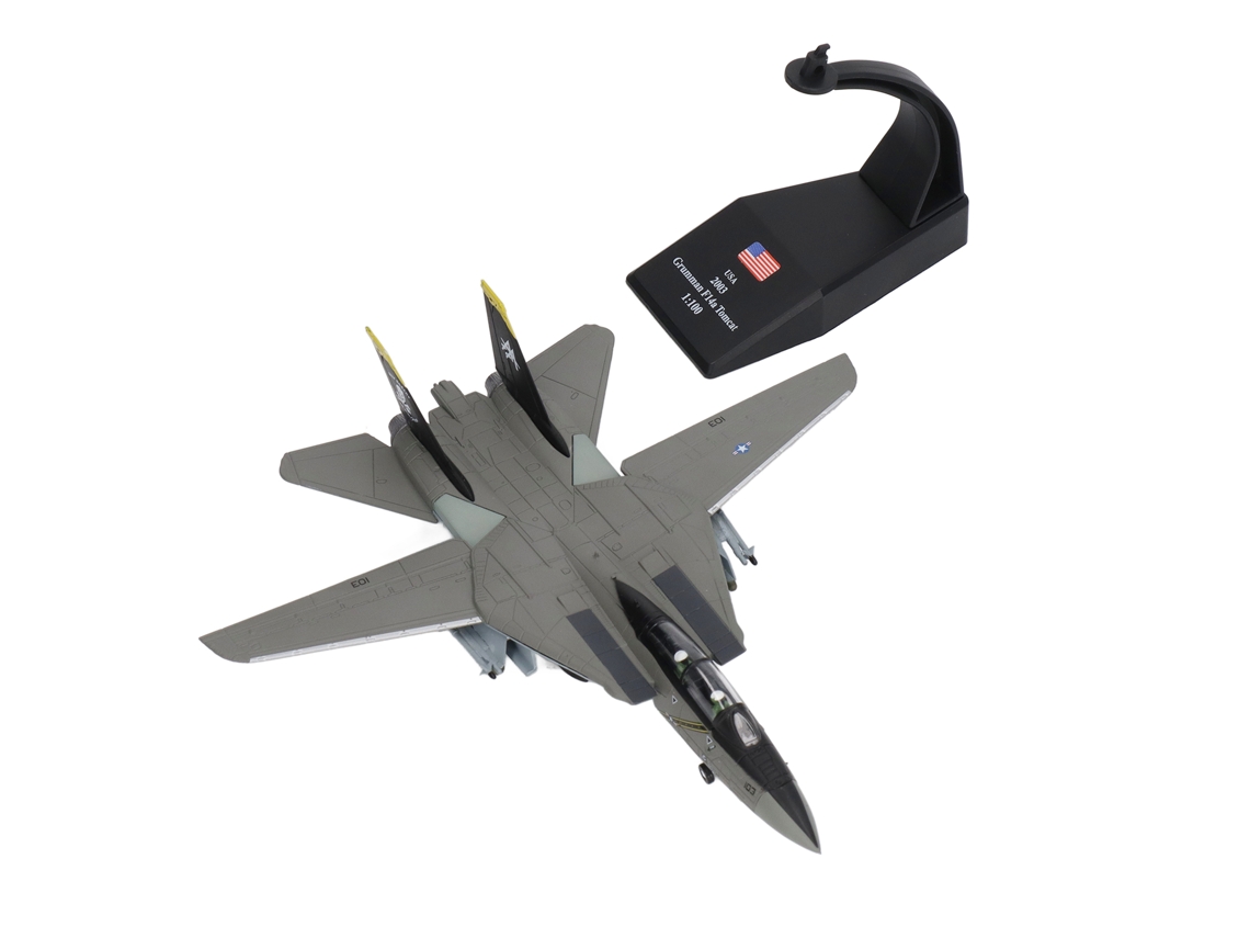 Primerox modelo de Avião de Caça Liga 1:100 com Base Estável Detalhes Gravados Claro