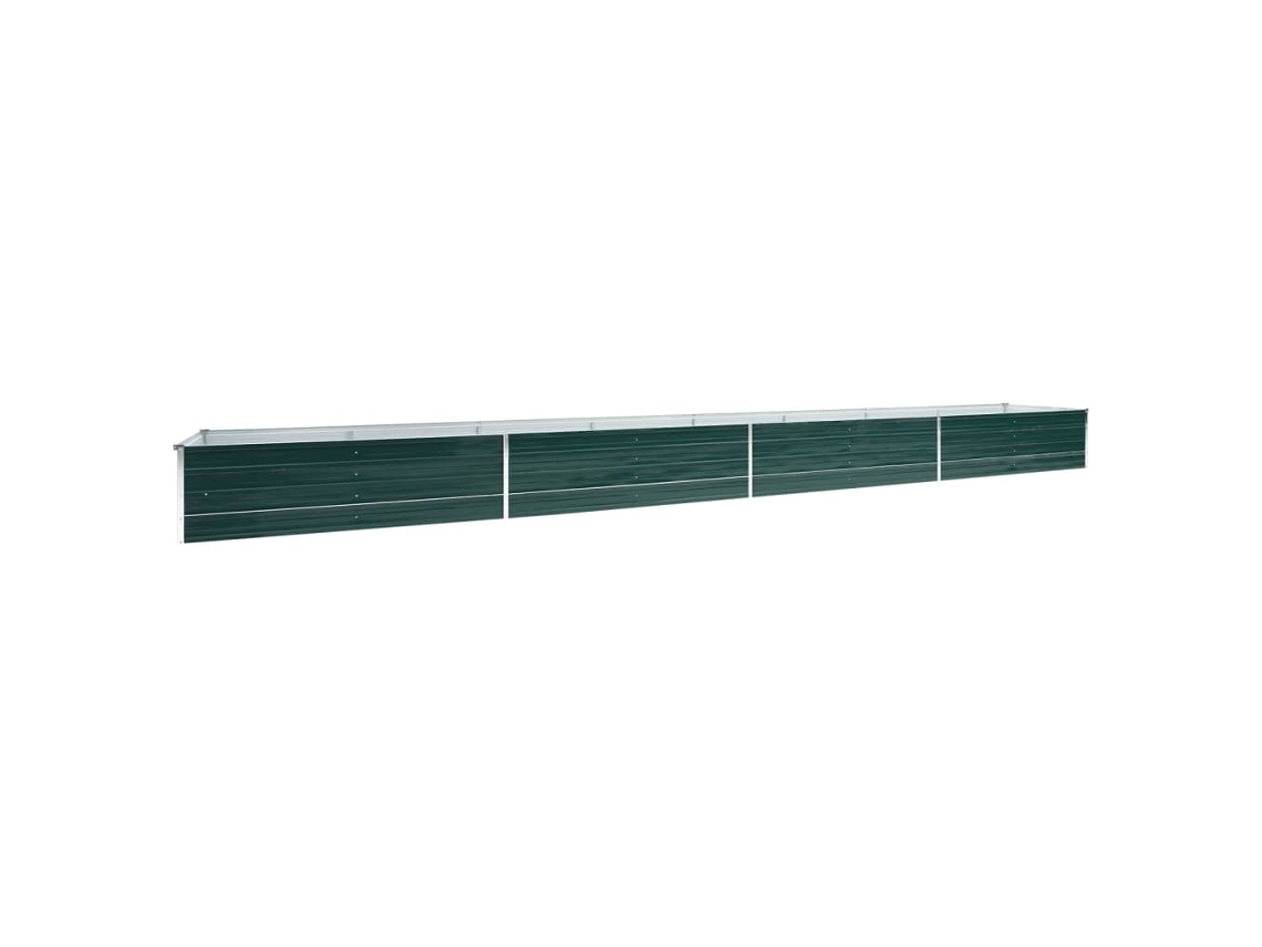 Vaso VIDAXL Verde Aço (600x80x45 cm)