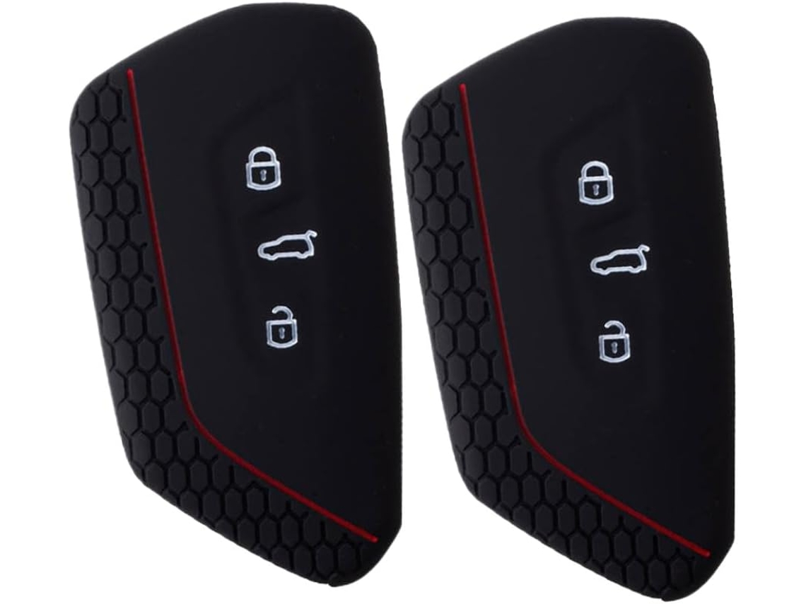 Kit Com 2 Capas Pretas Macias Para Chaves De Carro, Compatíveis Com Enyaq Iv E Id 4 Modelos De 2021a 2024