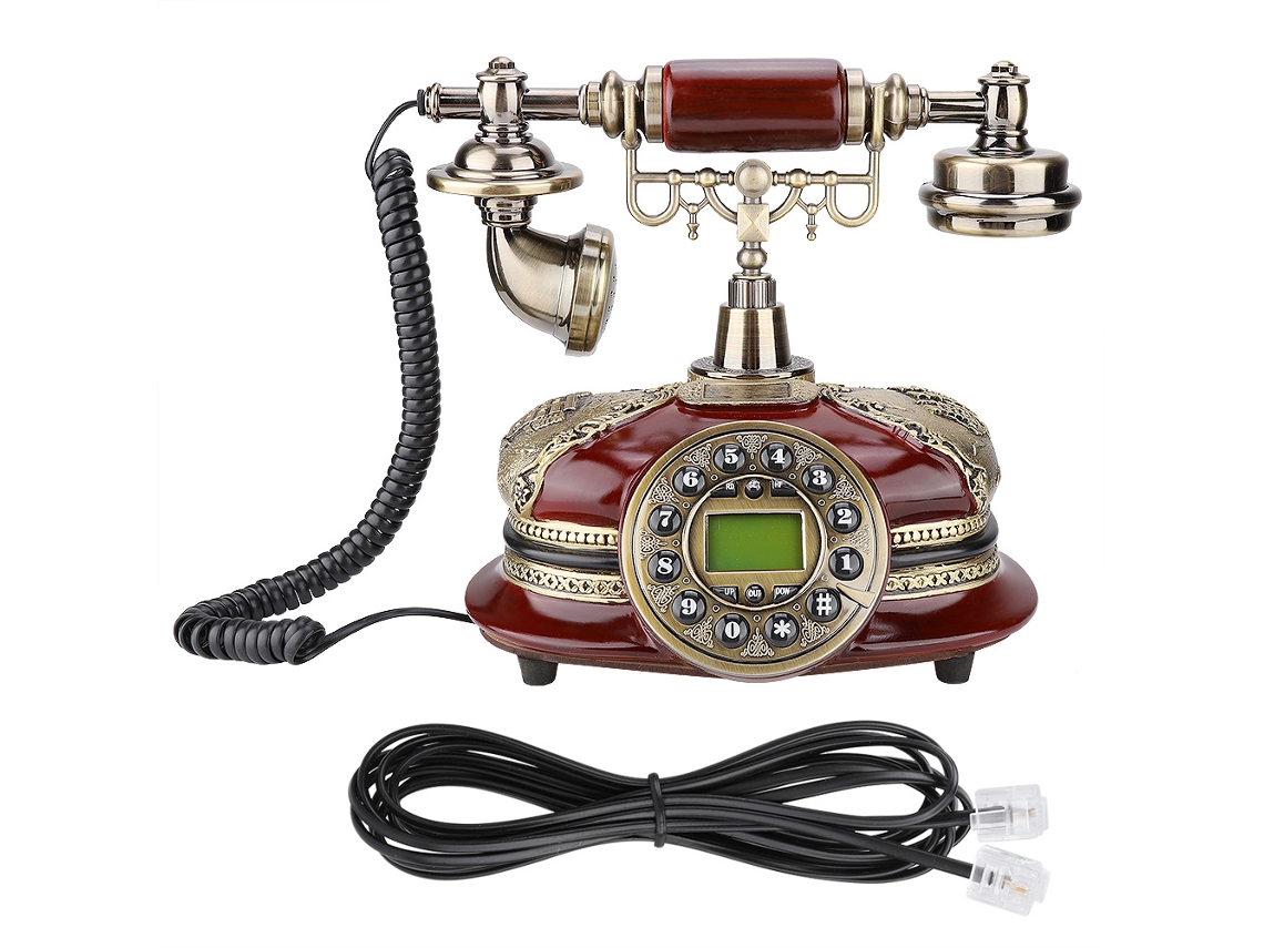 Ms 5500a Telefone Retro Telefone Fixo Telefone De Mesa Para Escritório Mobiliário Residencial Brilvibera