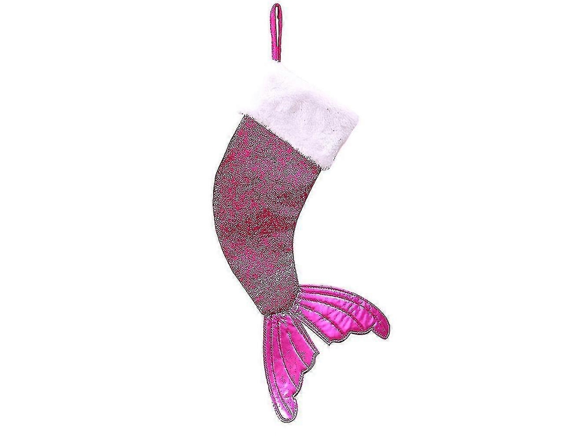 Meias De Natal Com Lantejoulas E Rabo De Peixe, Decoração De Liga, Decoração De Natal, Meias De Natal Olysi Shop