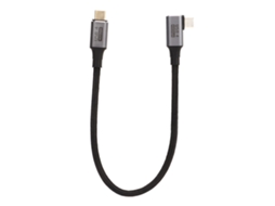 Cabo Usb C Para Usb C 0,3m 40gbps Ângulo Retto Alta Flexibilidade Para Carregamento E Transmissão De Dados