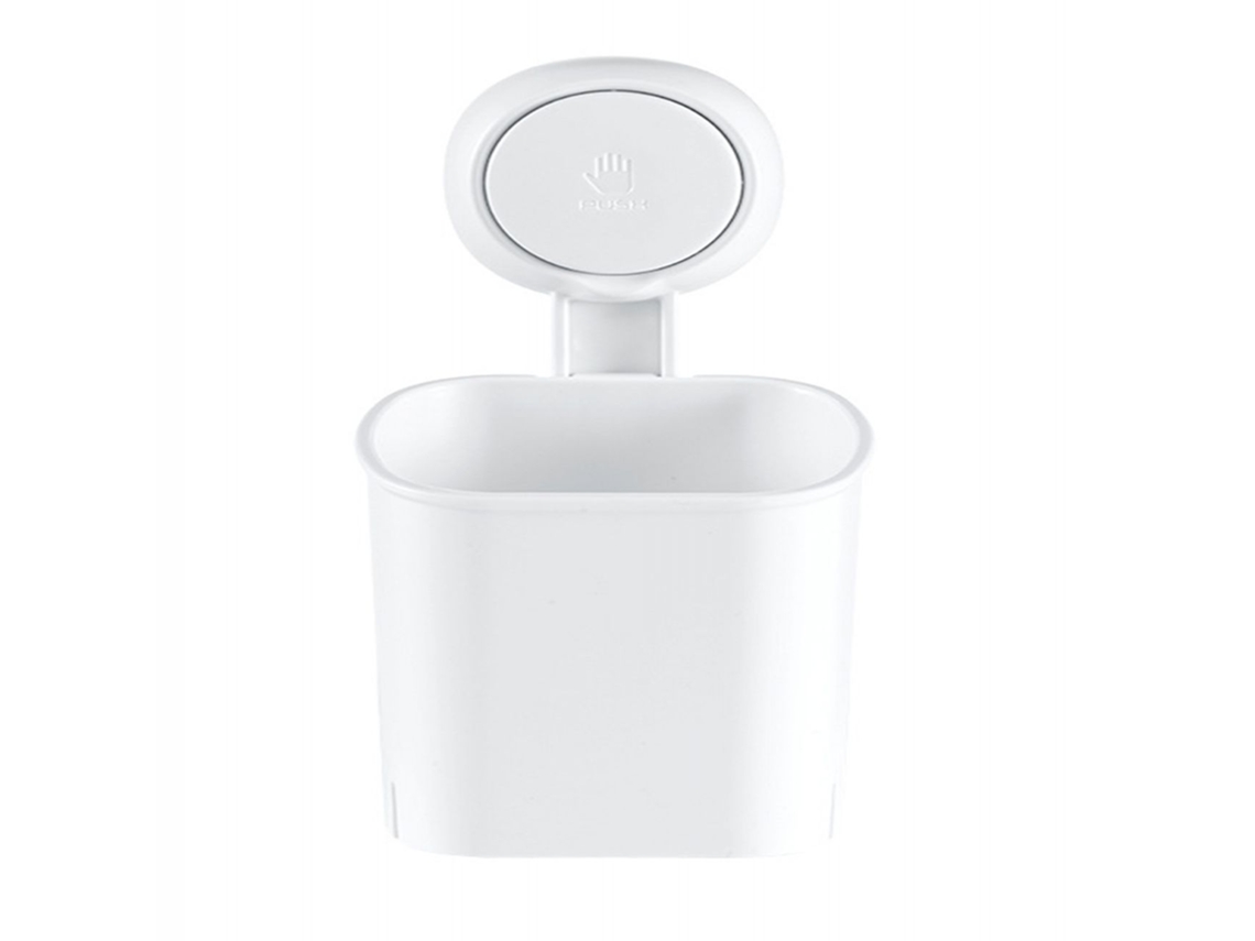 Suporte Escova Dentes Sem Furos Branco 2 Unidades