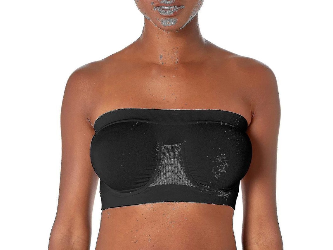 2026 sujetador Sem Cintos Elásticos para Mulheres, Bandeau de Verão, Sem Arcos Confortável, Tamanhos Plus, Liso, Poliéster, A ddd