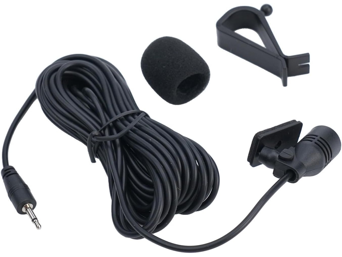 Cabo Para Microfone De Carro - Transparente