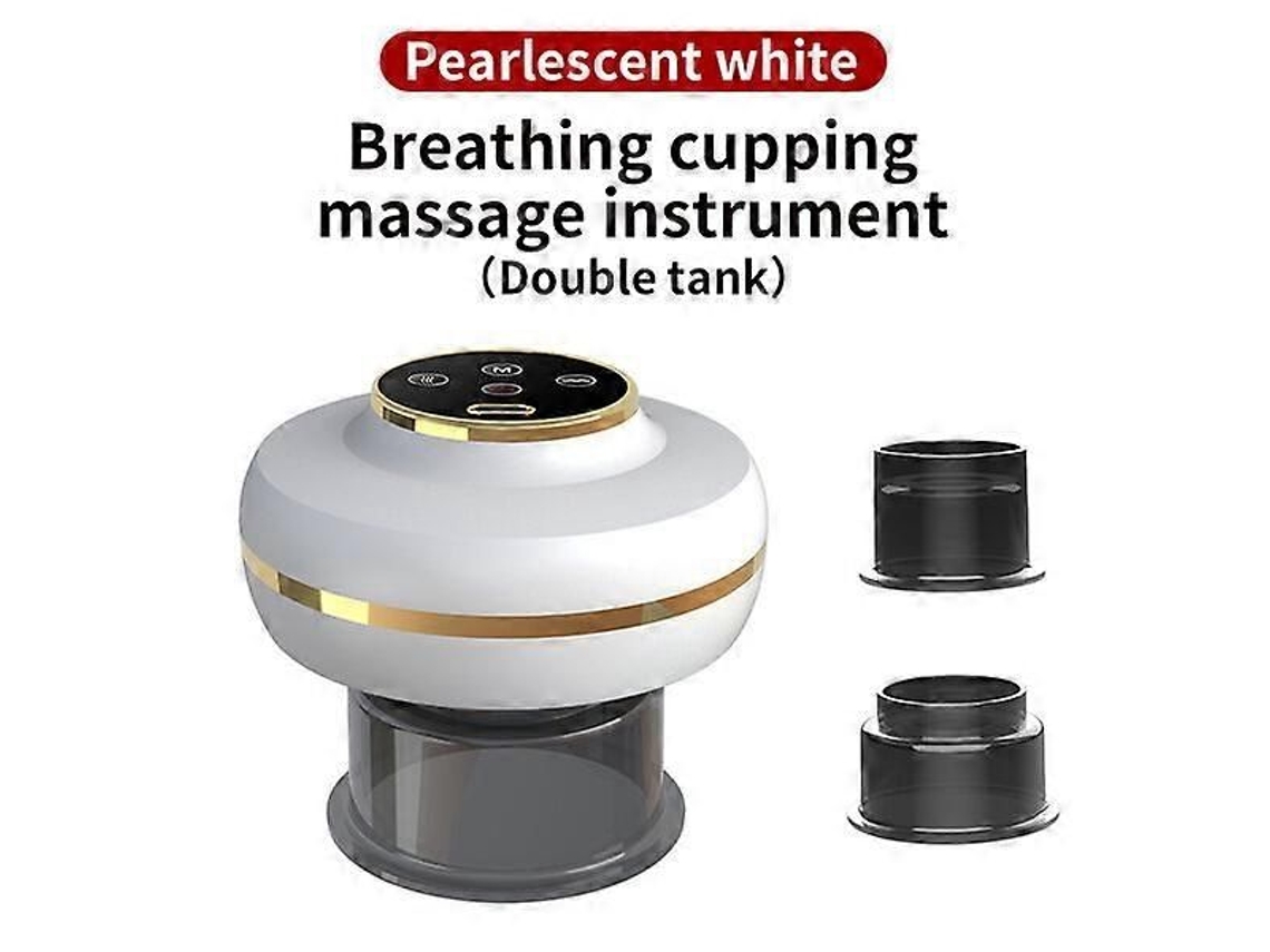 Massageador Elétrico Portátil Recarregável Com Design De 2 Copos E Aparelho Gua Sha