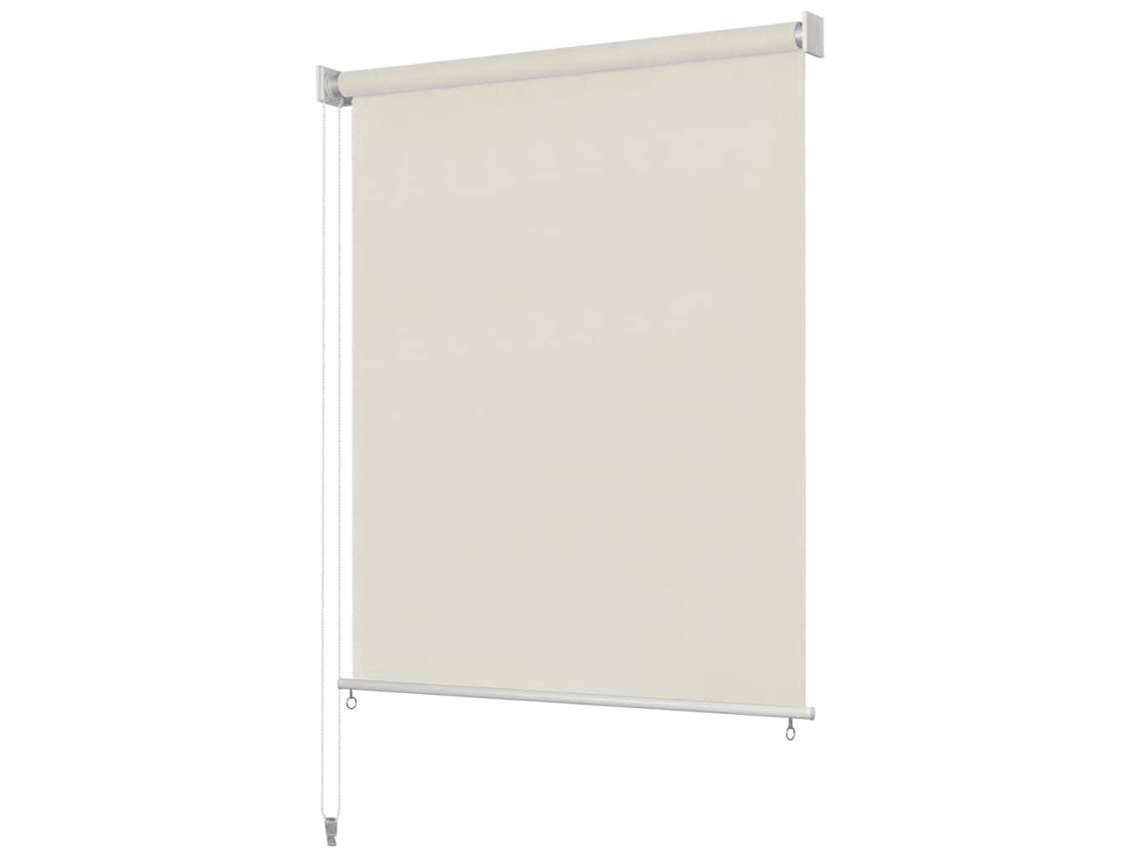 Vidaxl Estore De Rolo Para Exterior 205 (l) X 140 (a) Cm Creme