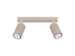Candeeiro De Teto Karbon De Alumínio Cinza Claro 16.5x30x6.5cm Sollux Lighting